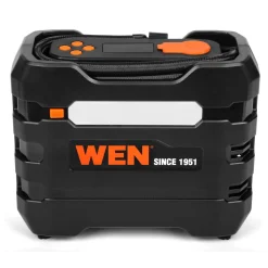 WEN AA2225 12V 90 PSI 0.8 CFM Portable Air Compressor and Tire Inflator with Carrying Case