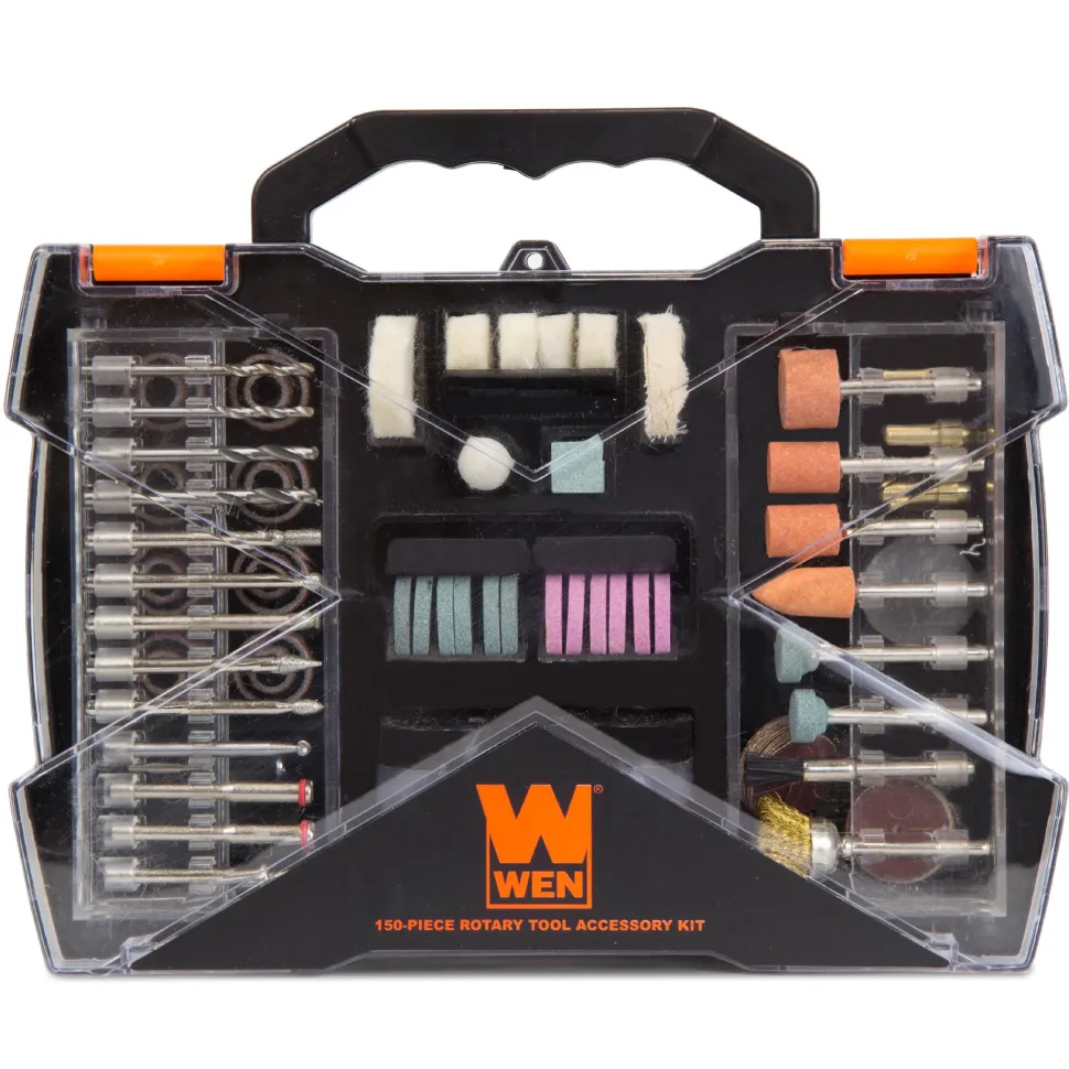 WEN 230151A 150-Piece Rotary Tool Accessory Kit with Carrying Case