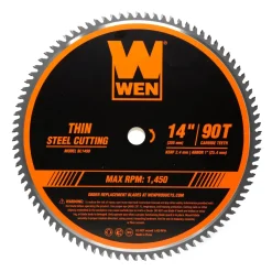 WEN BL1490 14-Inch 90-Tooth Carbide-Tipped Professional Metal Saw Blade for Thin Steel Cutting