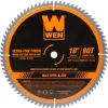 WEN BL1080 10-Inch 80-Tooth Carbide-Tipped Ultra-Fine Finish Professional Woodworking Saw Blade for Miter Saws and Table Saws