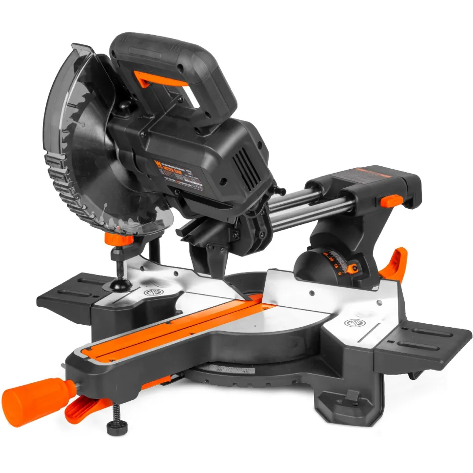 WEN 20672BT 20V Max 7.25-Inch Cordless Sliding Miter Saw, Single Bevel and Brushless with LED Cutline Guide (Tool Only – Battery Not Included)