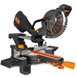 WEN 20672BT 20V Max 7.25-Inch Cordless Sliding Miter Saw, Single Bevel and Brushless with LED Cutline Guide (Tool Only – Battery Not Included)