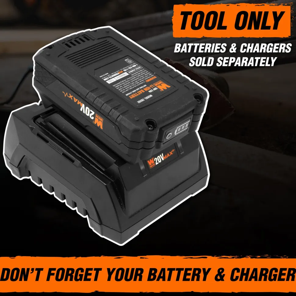 WEN 20409BT 20V Max Variable Speed Cordless Brushless Drywall Sander (Tool Only – Battery Not Included)