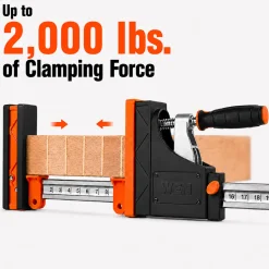 WEN CLP122 24-Inch 2000-Pound Parallel Jaw Clamp and Spreader Set, Two-Pack
