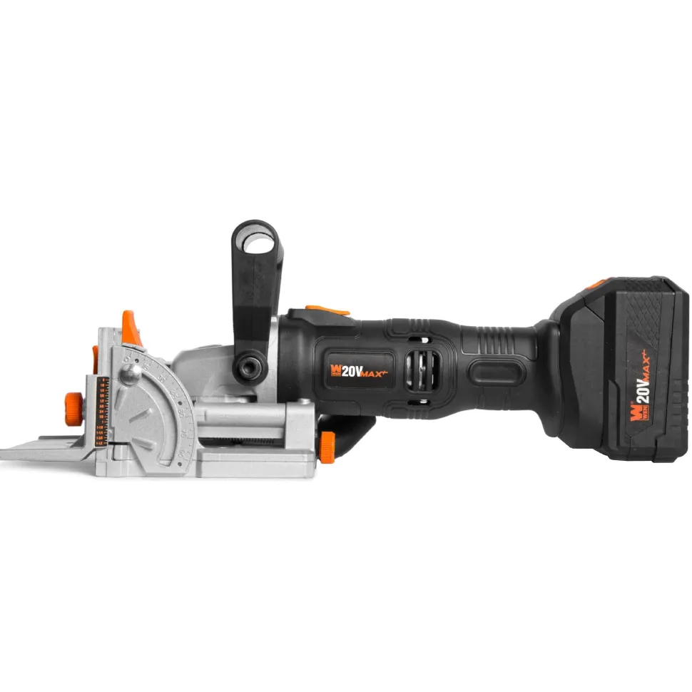 WEN 20648 Cordless Plate and Biscuit Joiner Kit with 20V Max 4.0Ah Battery and Charger