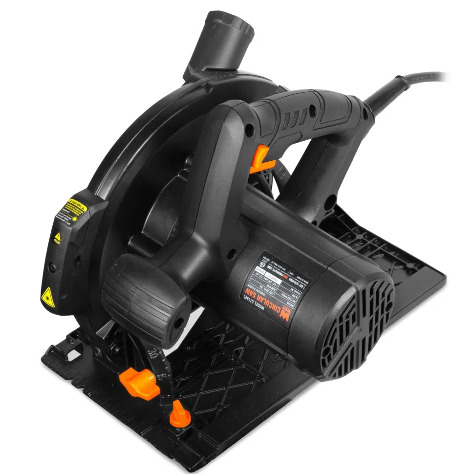 WEN CT1525 15-Amp 7.25-Inch Sidewinder Circular Saw with Laser and 2.6-Inch Cutting Depth