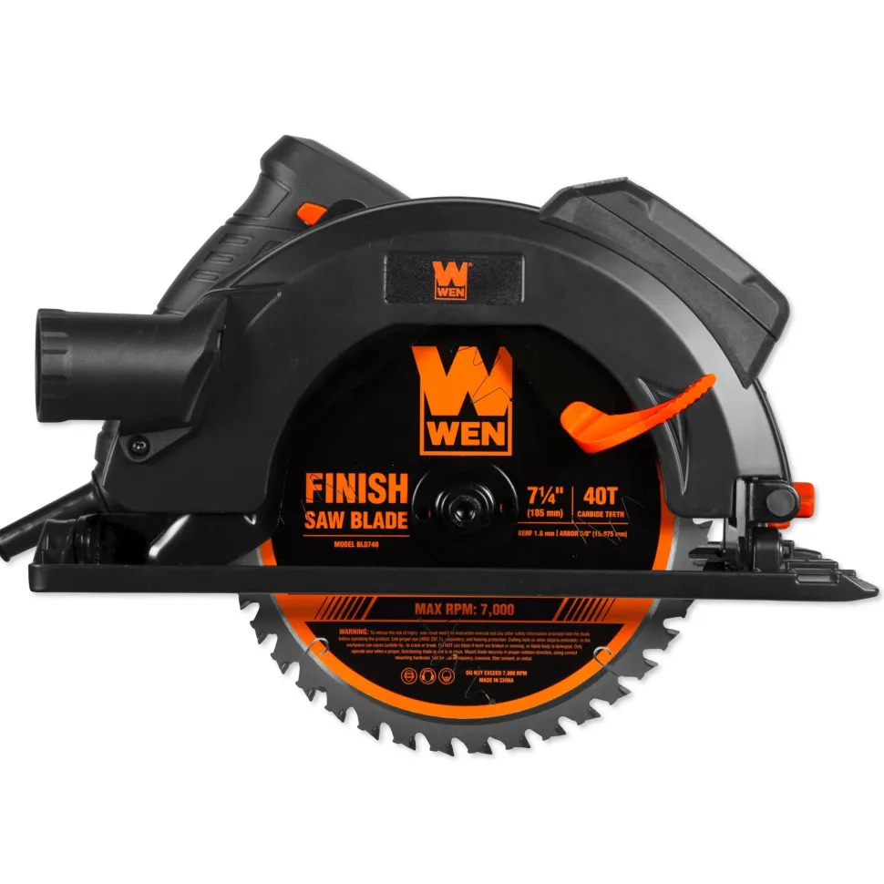 WEN CT1525 15-Amp 7.25-Inch Sidewinder Circular Saw with Laser and 2.6-Inch Cutting Depth