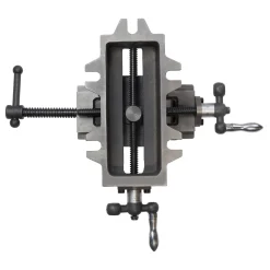 WEN CV413 3.25 in. Compound Cross Slide Industrial Strength Benchtop and Drill Press Vise