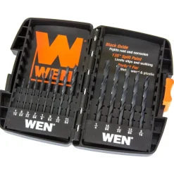 WEN DB13 13-piece black oxide drill bit set