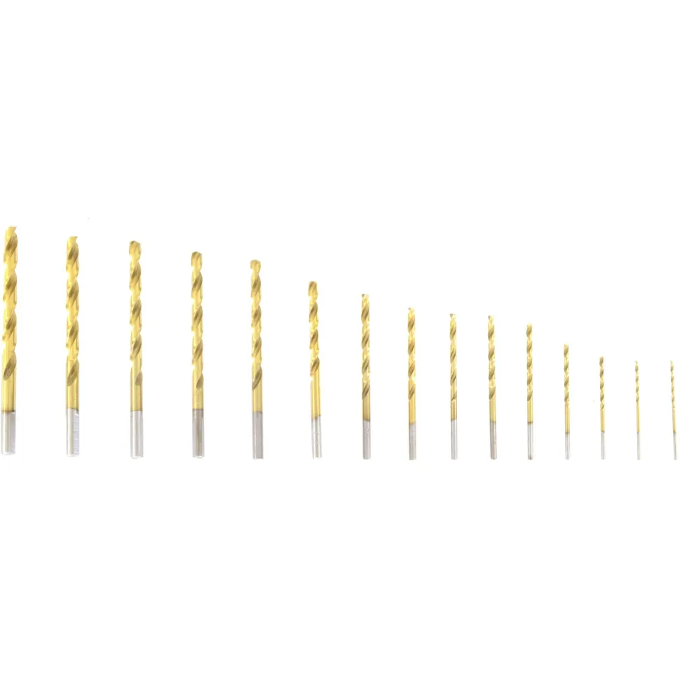 WEN DB15 15-piece titanium-coated drill bit set