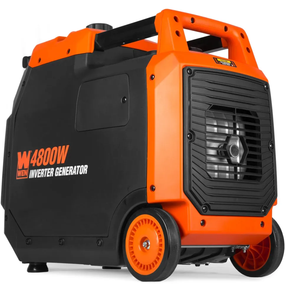 WEN DF480iX Quiet and Lightweight 4800-Watt Dual Fuel RV-Ready Electric Start Portable Inverter Generator with Fuel Shut Off and CO Watchdog