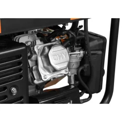 WEN DF475X 4,750-Watt 120V/240V Dual Fuel Portable Generator with Wheel Kit, Electric Start, and CO Watchdog