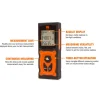 WEN 10130 130-Feet Laser Distance Measure with Backlit Screen