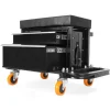 WEN GG1400 400-Pound Capacity Garage Glider Rolling Tool Chest Seat with Storage Pouch