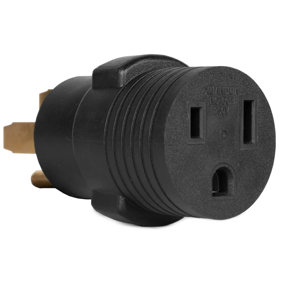 WEN GNA650 240V 50-Amp 12000-Watt Generator to Appliance Adapter, NEMA 14-50P 4-Prong Plug to NEMA 6-50R 3-Prong Appliance Outlet