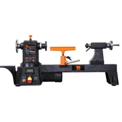 WEN 34027 12-Inch by 16-Inch Variable Speed Multi-Directional Cast Iron Wood Lathe with 16-Inch Capacity Bowl-Turning Back Plate