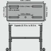WEN LA8800 225-Pound Capacity Height Adjustable Steel Lathe Stand