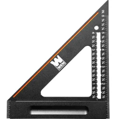 WEN ME006L 6-Inch Right Angle Heavy-Duty Precision Imperial Carpenter's Square and Layout Tool