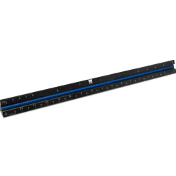 WEN ME333R 12-Inch Aluminum Triangular Architect Ruler with Laser-Etched Imperial Drafting Scales