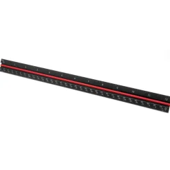 WEN ME333R 12-Inch Aluminum Triangular Architect Ruler with Laser-Etched Imperial Drafting Scales