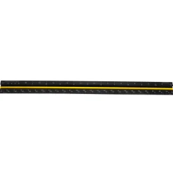 WEN ME333R 12-Inch Aluminum Triangular Architect Ruler with Laser-Etched Imperial Drafting Scales