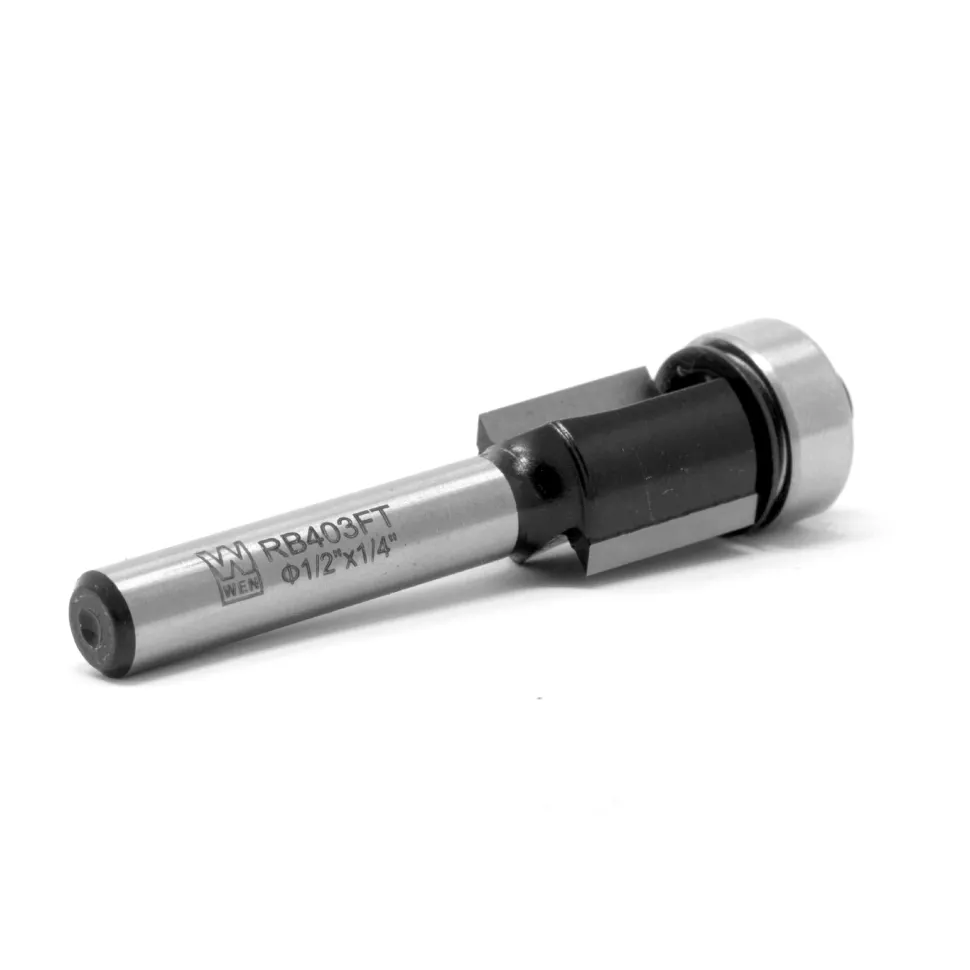 WEN RB403FT 1/2 in. Flush Trim Carbide-Tipped Router Bit with 1/4 in. Shank and 1/2 in. Cutting Length