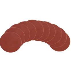 WEN 6SD80 80-Grit Adhesive-Backed 6-Inch Disc Sandpaper, 10 Pack