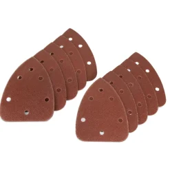 WEN 6301SP80 Detailing Palm Sander 80-Grit Hook and Loop Sandpaper (10-Pack)
