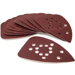 WEN 20401SP80 80-Grit Hook and Loop Palm Sander Sandpaper for the WEN Cordless Palm Sander, 10-Pack