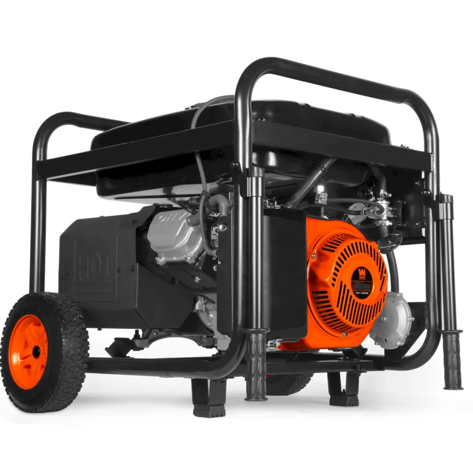 WEN TF1450 14500-Watt 120V/240V Tri-Fuel Generator, Transfer-Switch Ready with Electric Start and Wheel Kit