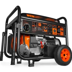 WEN TF-1450 14,500-Watt 120V/240V Tri-Fuel Generator for Gas, Propane, and Natural Gas, Transfer-Switch Ready with Electric Start and Wheel Kit