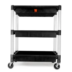 WEN 73163 Three-Tray 300-Pound Capacity Triple Decker Service and Utility Cart