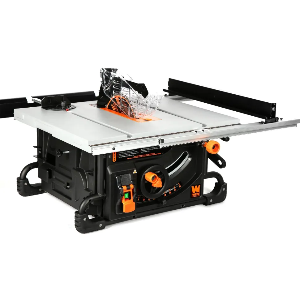 WEN TT1015 15-Amp 2 HP 10-Inch Industrial Benchtop Jobsite Table Saw