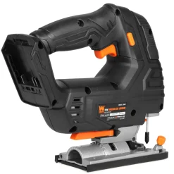 WEN 20667 20V Max Cordless Brushless Jigsaw with 4.0 Ah Lithium Ion Battery and Charger