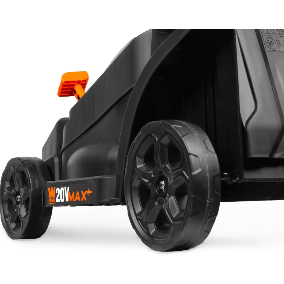 WEN 20835 20V Max 15-Inch Cordless Brushless Lawn Mower with 5Ah Battery and Charger