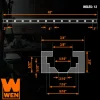 WEN WAT480 48-Inch Universal T-Track Kit for Woodworking, 2-Pack