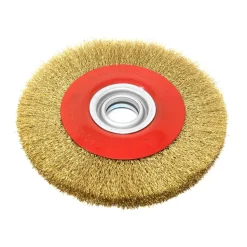 WEN WW8058 8-Inch by 3/4-Inch Crimped Steel Bench Wire Wheel with Arbor Adapters
